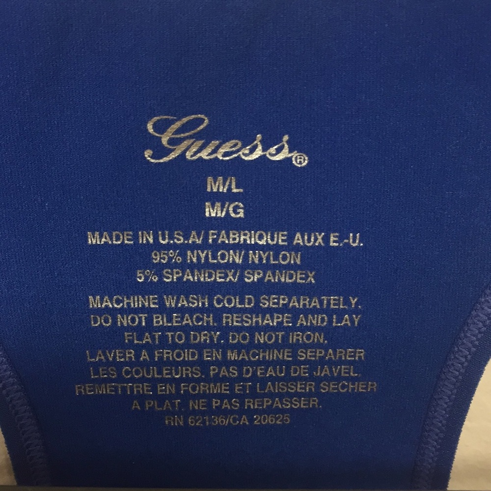 NWT Royal blue GUESS racer back tank - Picture 6 of 8